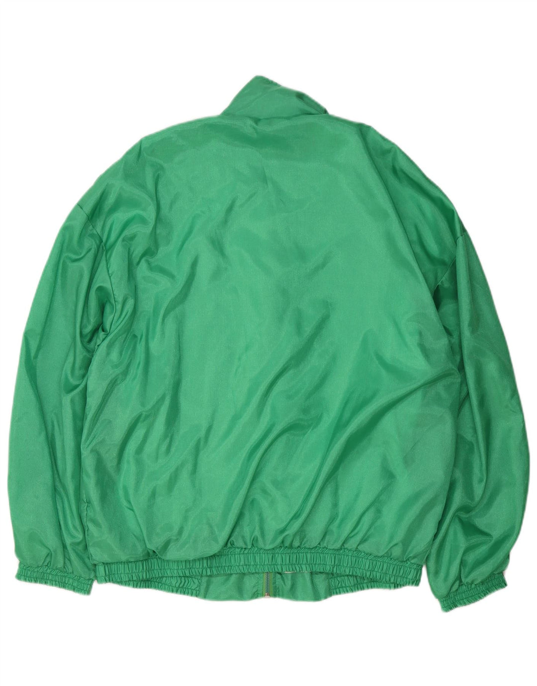 Trening pentru bărbați vintage, jachetă mare nailon verde