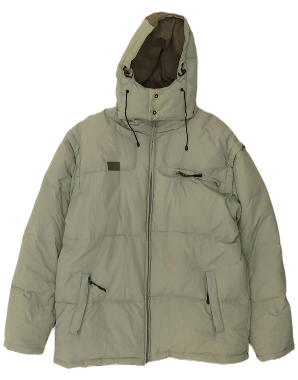 Jachetă căptușită cu glugă Fila pentru bărbați UK 44 2XL Poliamidă verde