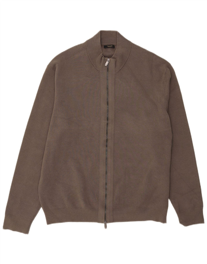 Pulover cardigan pentru bărbați Massimo Dutti XL bumbac gri