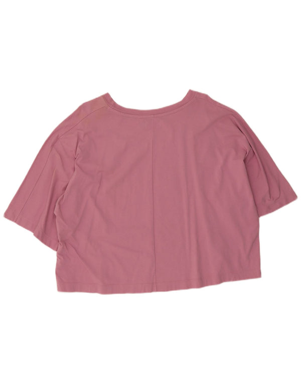 Tricou supradimensionat Converse pentru femei Top UK 10 Small Pink Bumbac