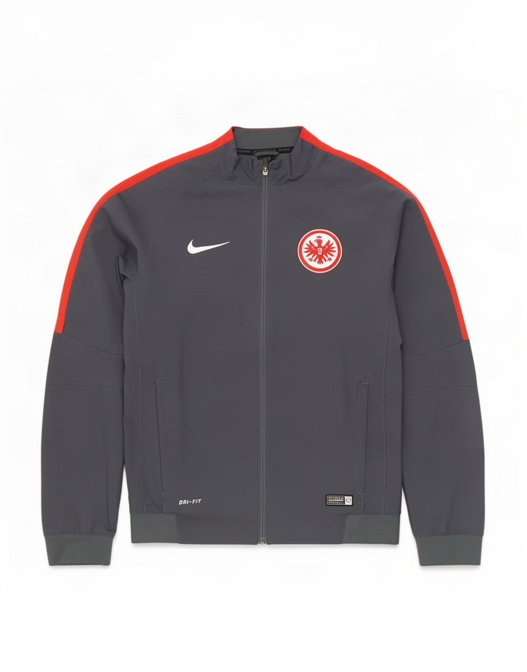 Jachetă de trening Nike Eintracht Frankfurt pentru bărbați, gri mediu, bloc de culoare
