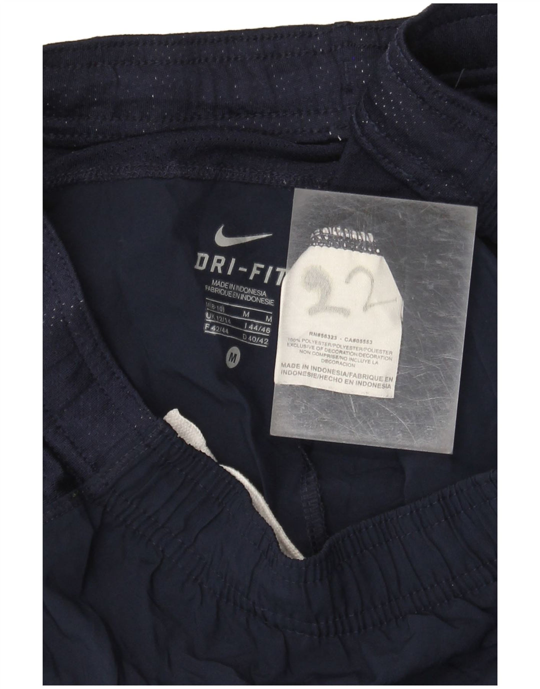 Pantaloni scurți sport NIKE Dri Fit pentru femei Marea Britanie 12/14, medii bleumarin, color block