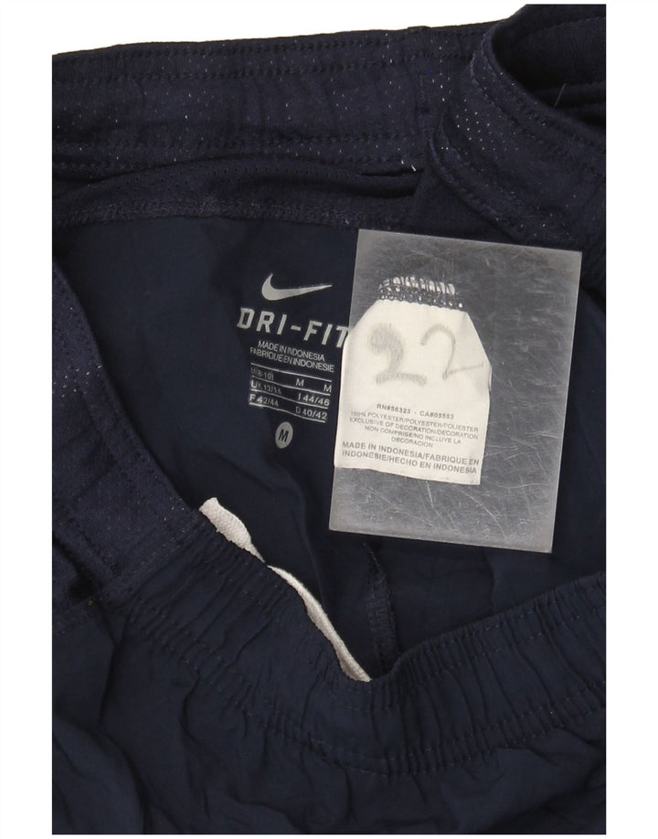 Pantaloni scurți sport NIKE Dri Fit pentru femei Marea Britanie 12/14, medii bleumarin, color block