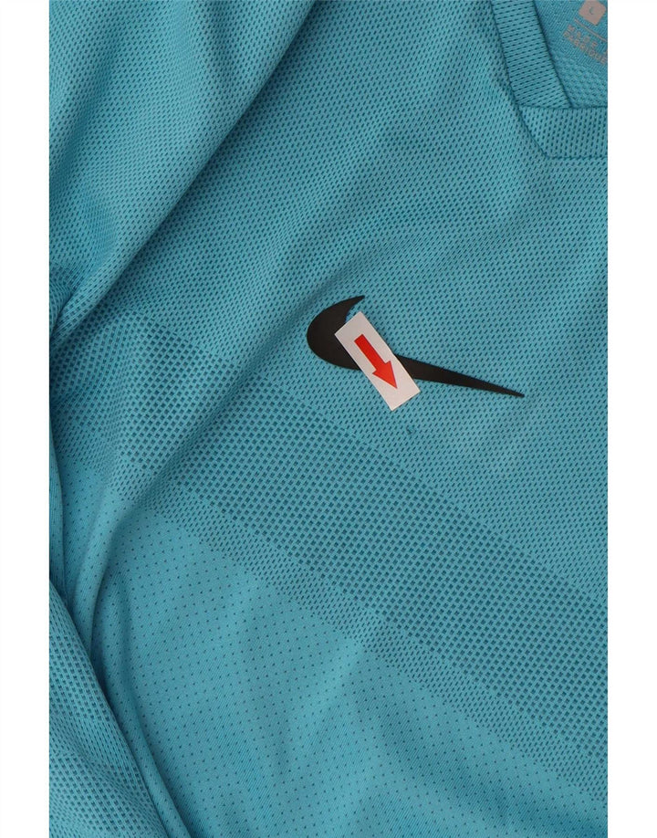 Tricou pentru bărbați Nike Dri Fit Top mare, albastru, poliester