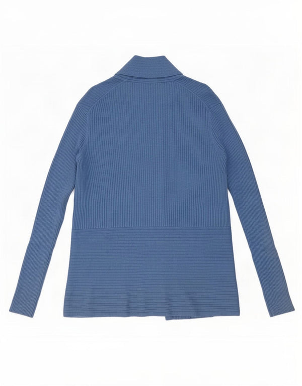 Pulover cardigan deschis pentru femei John Lewis UK 12 Medium Blue Viscose