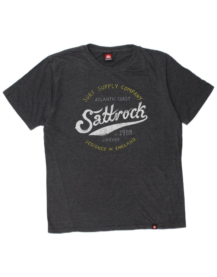 Tricou grafic pentru bărbați SALTROCK Top din bumbac gri mediu