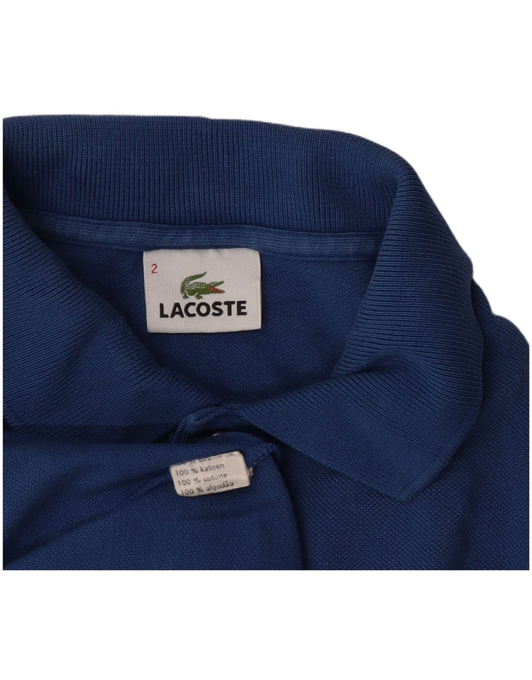 Tricou polo pentru bărbați Lacoste Mărimea 2 XS Bumbac albastru