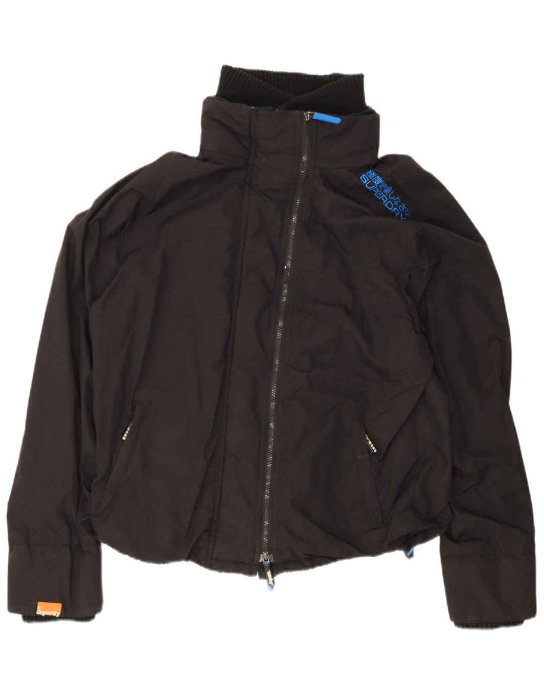 Jachetă bomber The Windcheater Superdry pentru femei UK 18 XL Nylon negru
