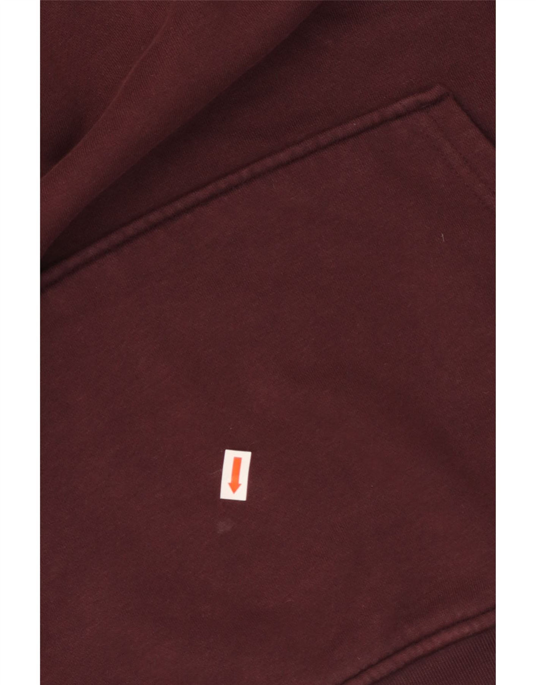 Pulover supradimensionat pentru femei ADIDAS UK 10 Bumbac burgundă mic