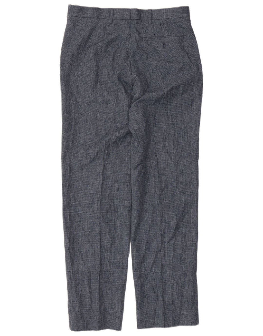Pantaloni de costum pentru bărbați Marks & Spencer, cu ajustare normală, L32 L33, poliester albastru