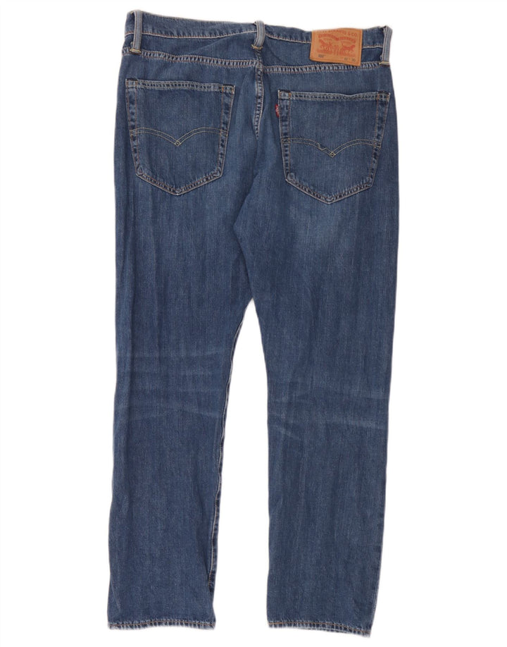 Blugi conici pentru bărbați Levi's 502 W32 L30 Bumbac albastru