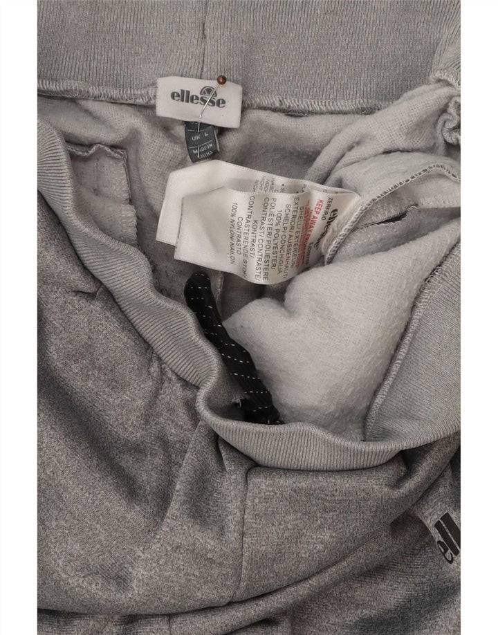 Pantaloni de trening pentru bărbați Ellesse Pantaloni de jogging, mari, gri, poliester cu pete