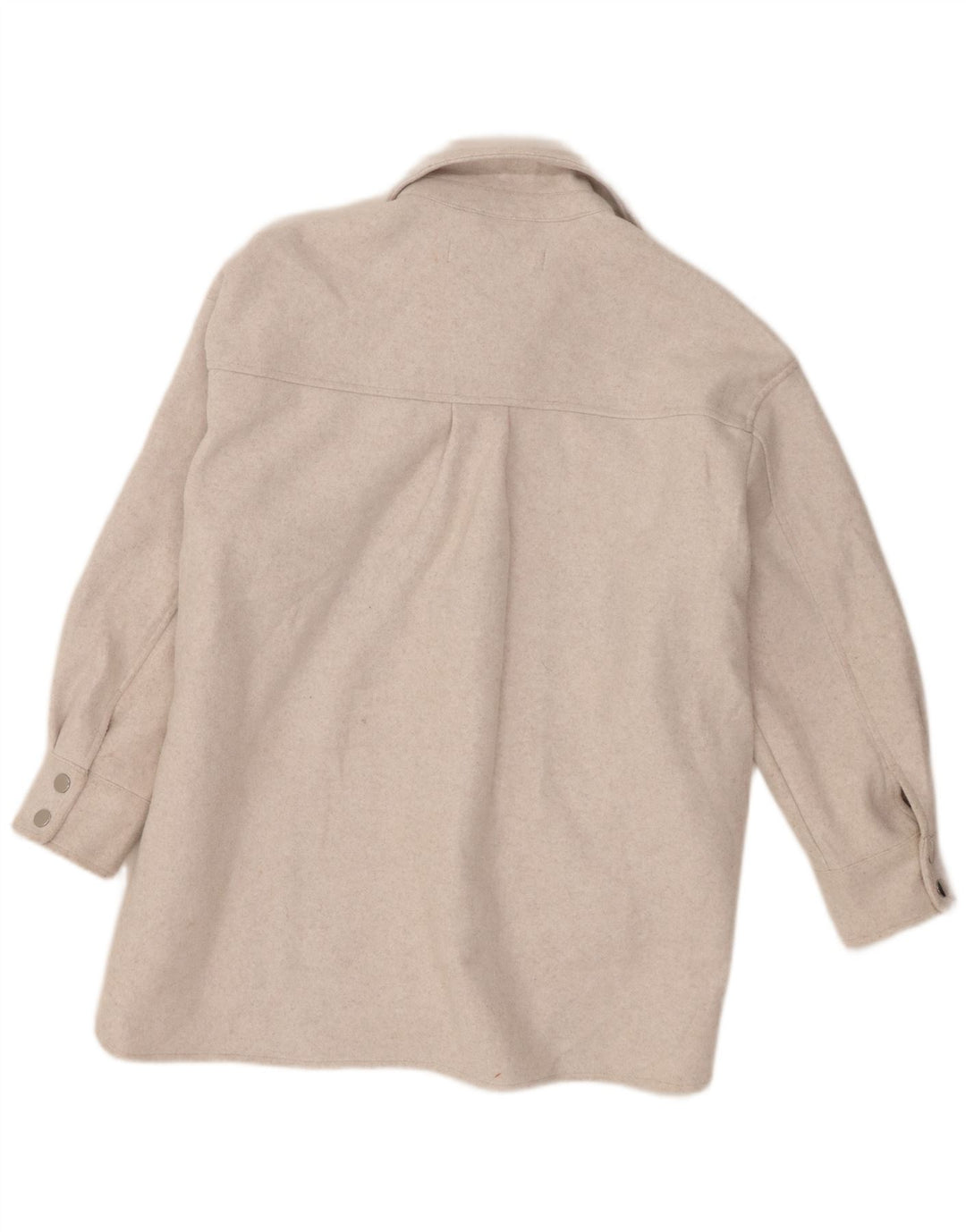 Jachetă Shacket pentru femei Zara UK 6 XS poliester bej