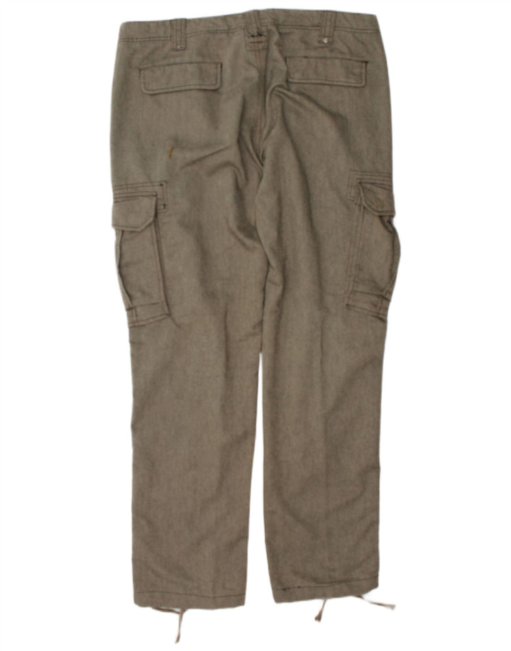Pantaloni Cargo Drepți Calvin Klein pentru bărbați L36 L34 Gri Herringbone