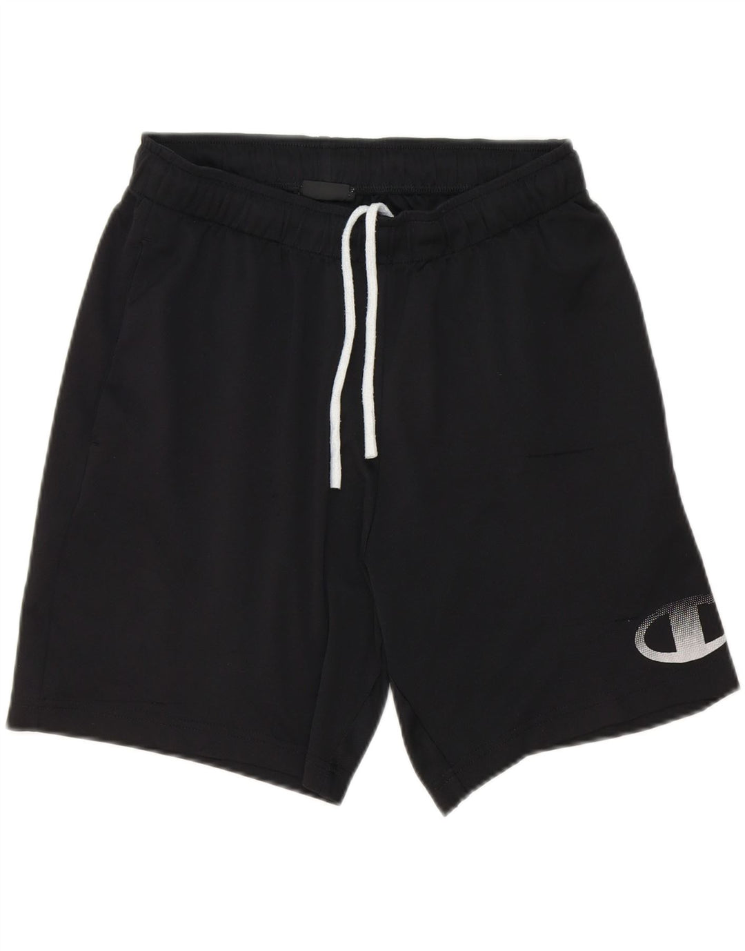 CHAMPION Mens Sport Shorts Medium  Black Polyester Vintage Champion and Second-Hand Champion from Messina Hembry 
