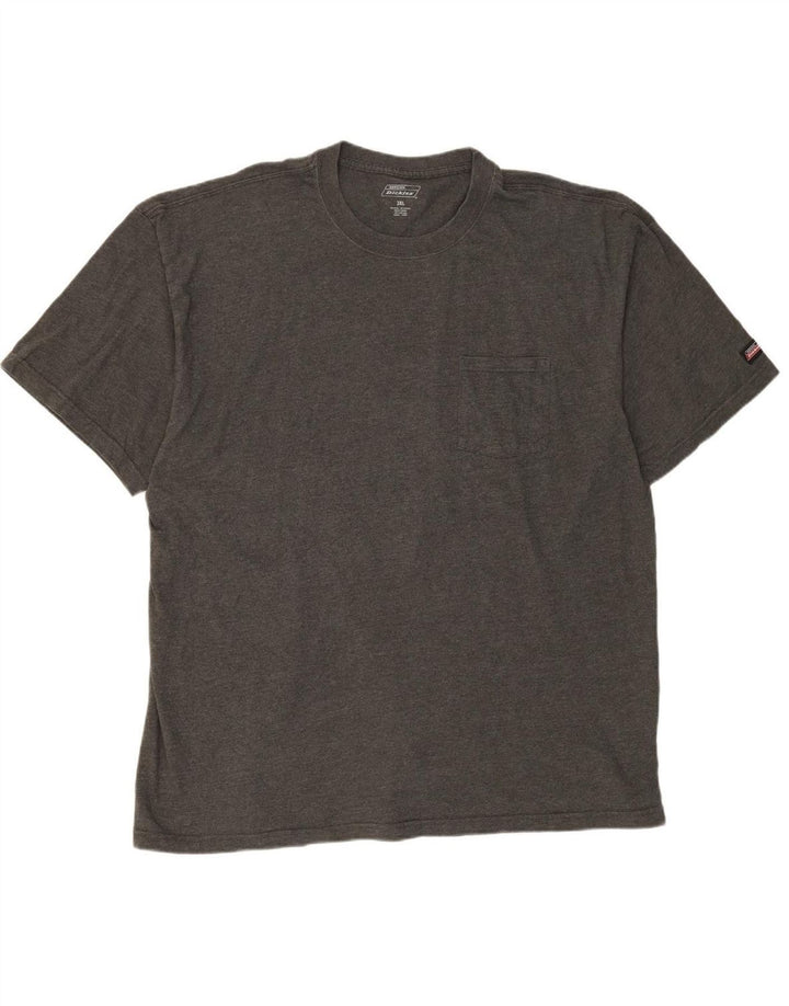DICKIES Mens T-Shirt Top 3XL Grey Cotton