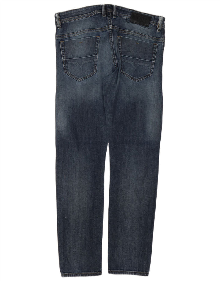 Jeans slim pentru bărbați Diesel Distressed W32 L32 Bumbac albastru