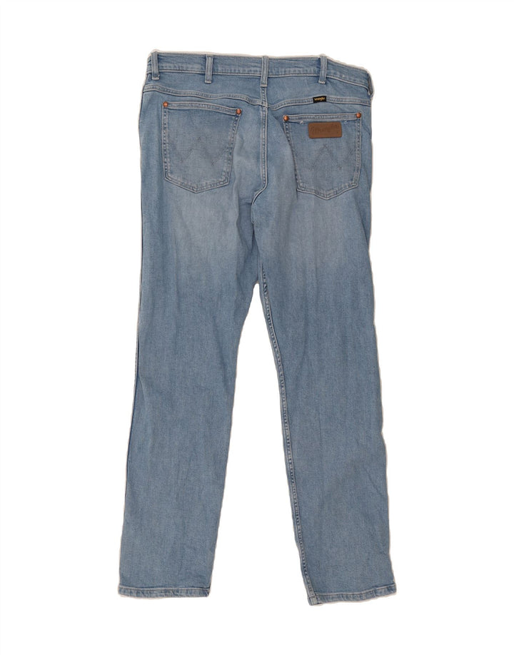 WRANGLER Mens Straight Jeans W34 L32 Blue Cotton Vintage Wrangler and Second-Hand Wrangler from Messina Hembry 