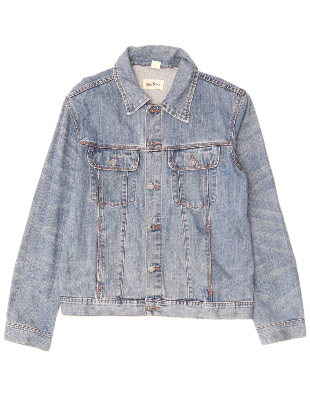 JOHN BANER Jachetă de blugi pentru bărbați UK 44 2XL Bumbac albastru