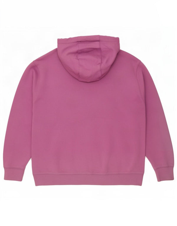 Pulover Nike pentru femei, cu formă lejeră, cu glugă, UK 20 2XL, mov, bumbac