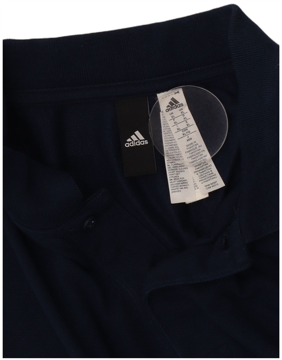Tricou polo pentru bărbați Adidas XL bleumarin