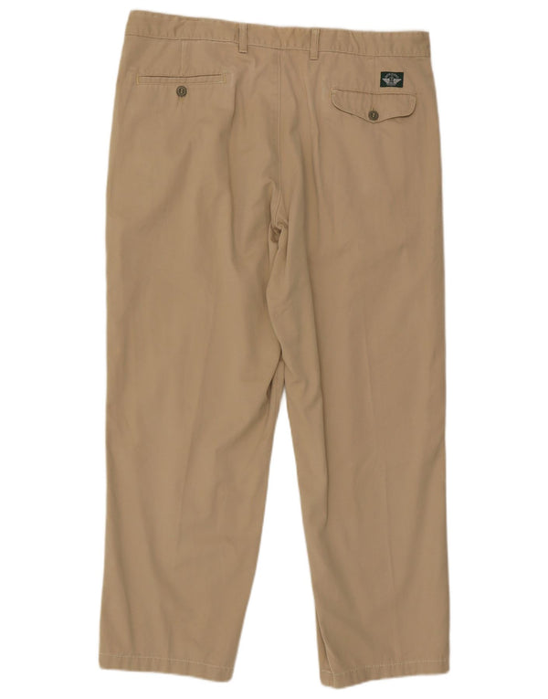 Pantaloni Chino Dockers pentru bărbați, L40 L28, bej, bumbac