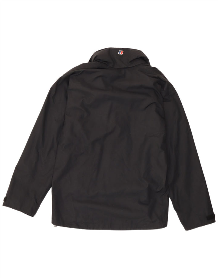 Jachetă de ploaie cu glugă pentru bărbați Berghaus UK 38 Nylon mediu negru