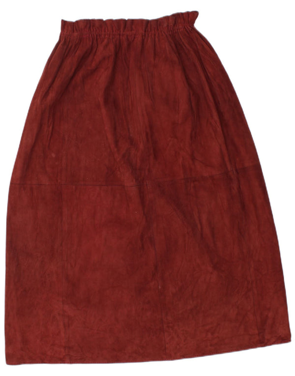 Fusta A-Line pentru femei Vintage W32 Burgundy mare