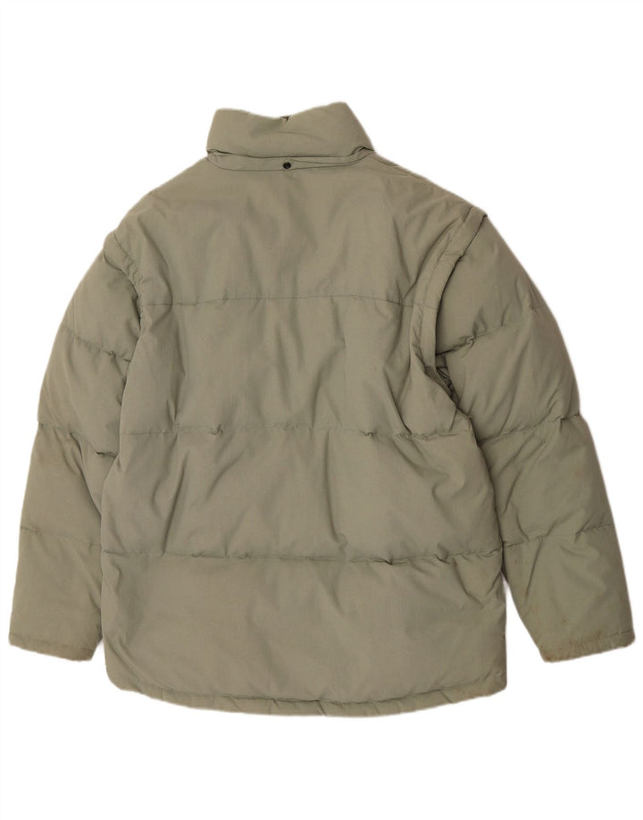 Jachetă căptușită cu glugă Fila pentru bărbați UK 40 Large Green