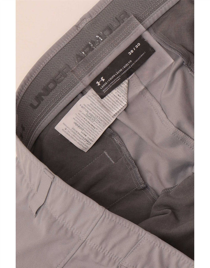 Pantaloni chino drepti pentru bărbați Under Armour W38 L30 poliester gri