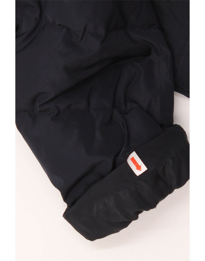 Palton căptușit cu glugă pentru fete Armani Junior 13-14 ani poliester bleumarin