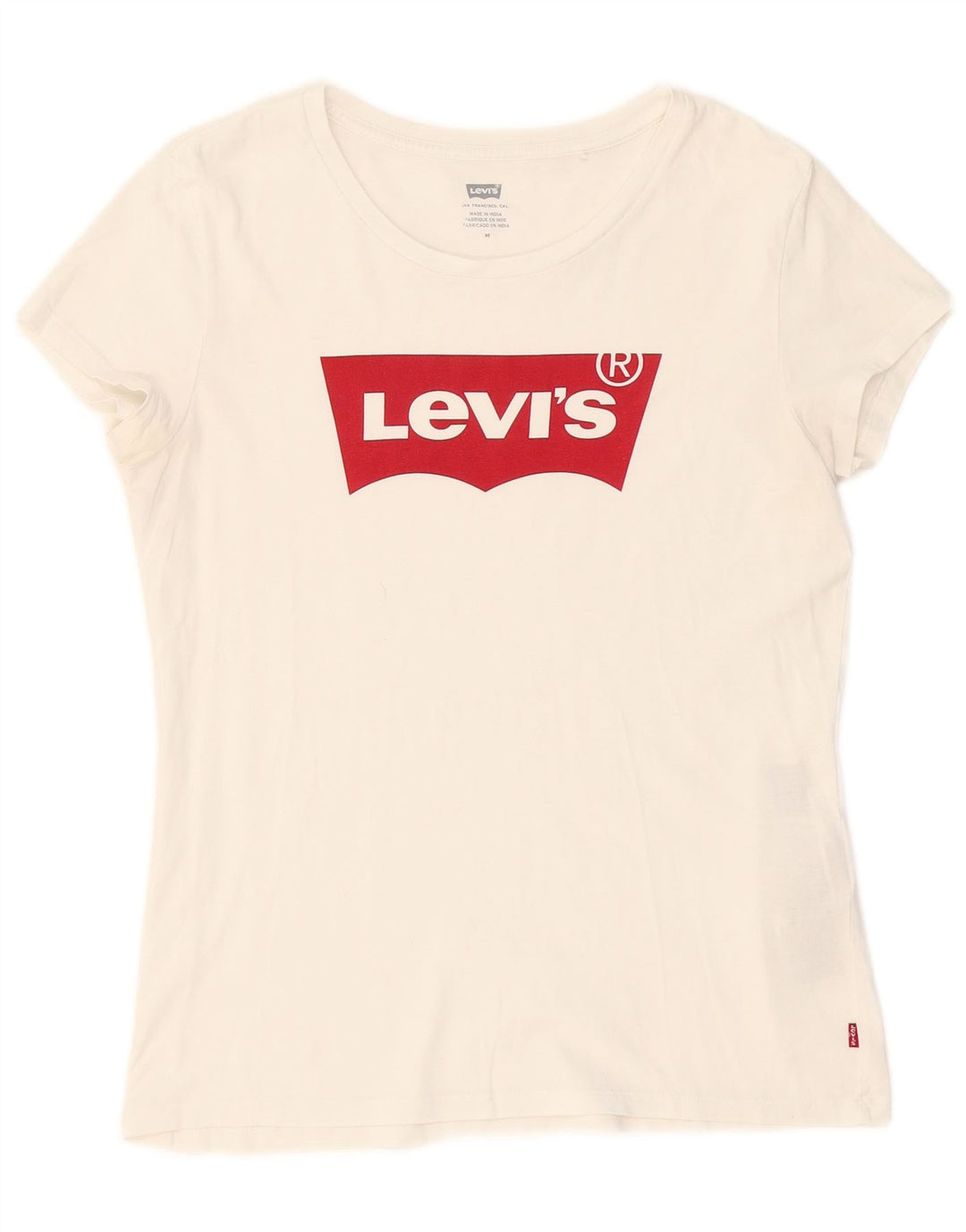 Tricou grafic LEVI'S Top UK 12 Bumbac alb mediu