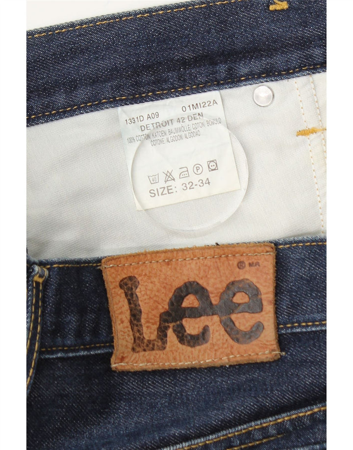 Pantaloni scurți LEE Detroit Denim W32, bumbac albastru mediu