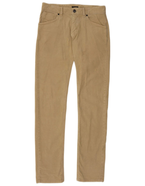 Pantaloni drepti din velur pentru femei Gaudi IT 44 Medium W30 L33 Bej Bumbac