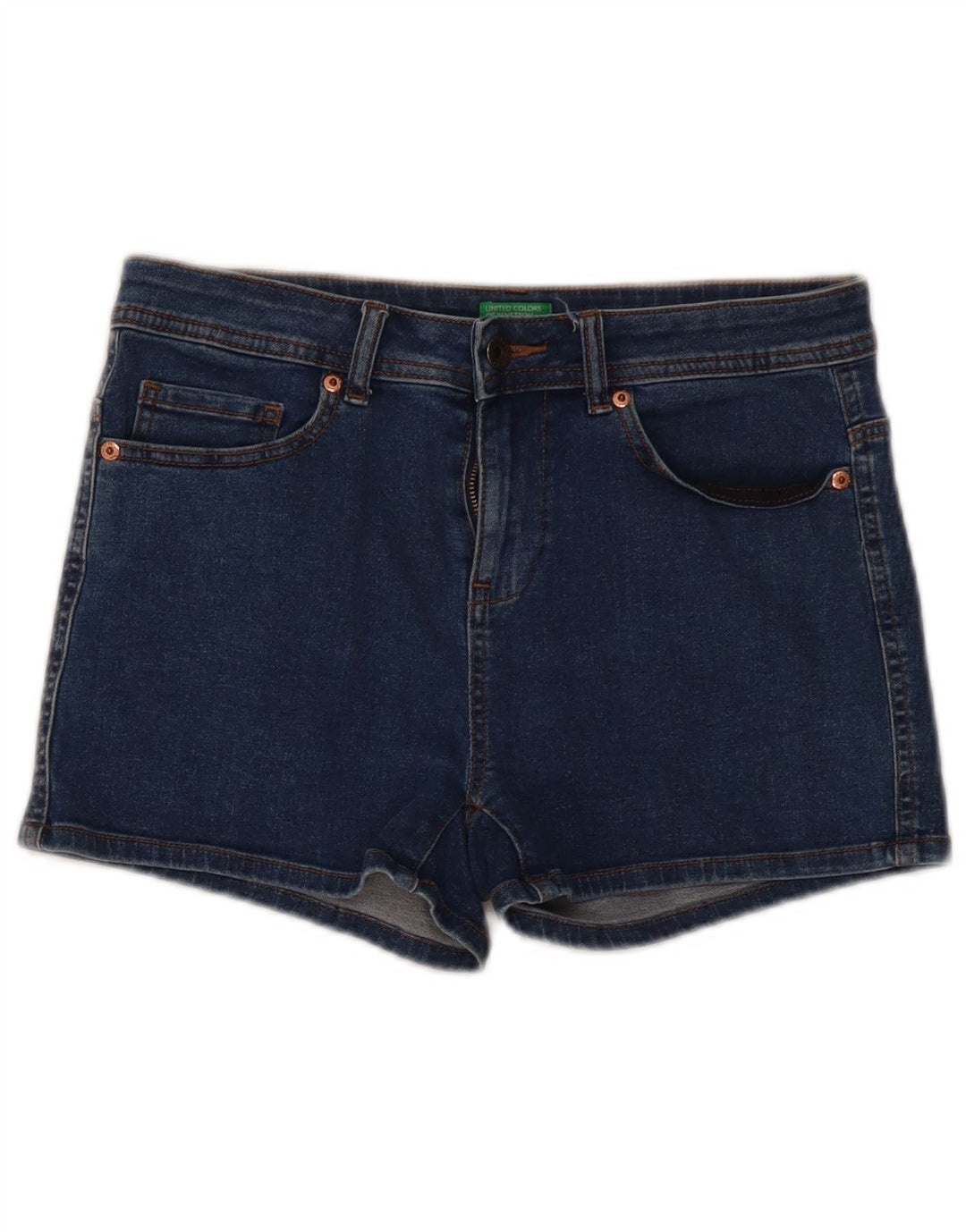 Pantaloni scurți din denim pentru femei BENETTON W30 Medium Blue