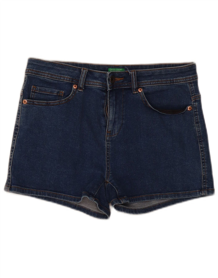 Pantaloni scurți din denim pentru femei BENETTON W30 Medium Blue