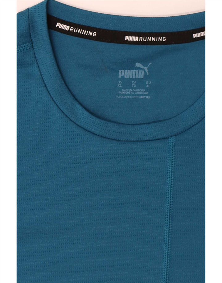 Puma Top cu mânecă lungă pentru bărbați XL, albastru, color block