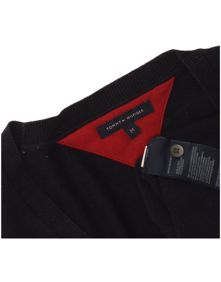 TOMMY HILFIGER Pulover cardigan pentru femei UK 12 mediu, bleumarin, bumbac