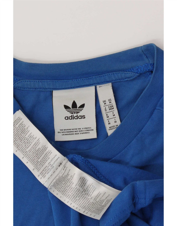 Tricou pentru bărbați Adidas Top Medium Blue Bumbac