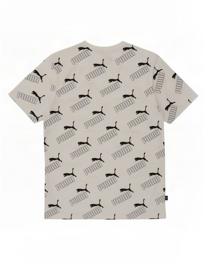 Tricou grafic Puma pentru bărbați Top mic, alb, bumbac