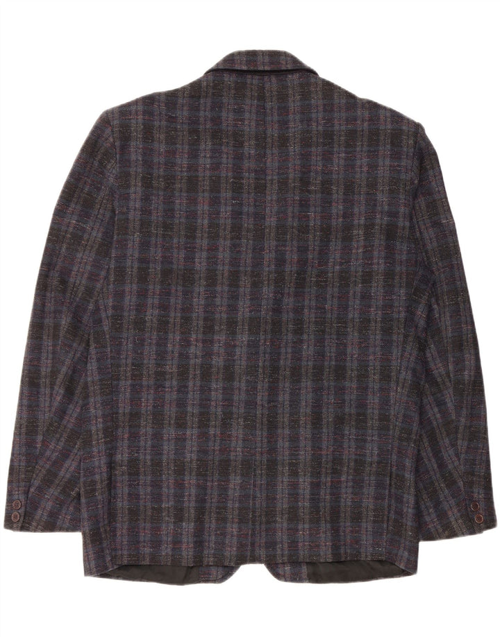 Jachetă vintage pentru bărbați cu 2 nasturi, UK 42 XL, albastru bleumarin