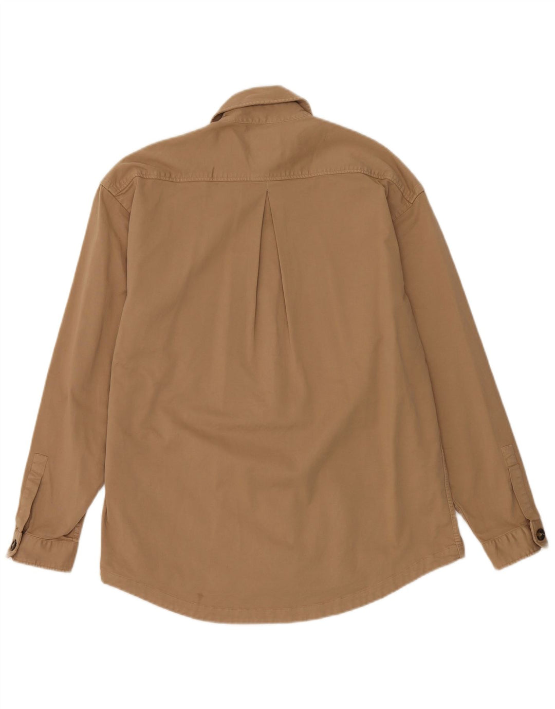 Cămașă pentru bărbați ZARA Relaxed Fit Bumbac Bej Mic