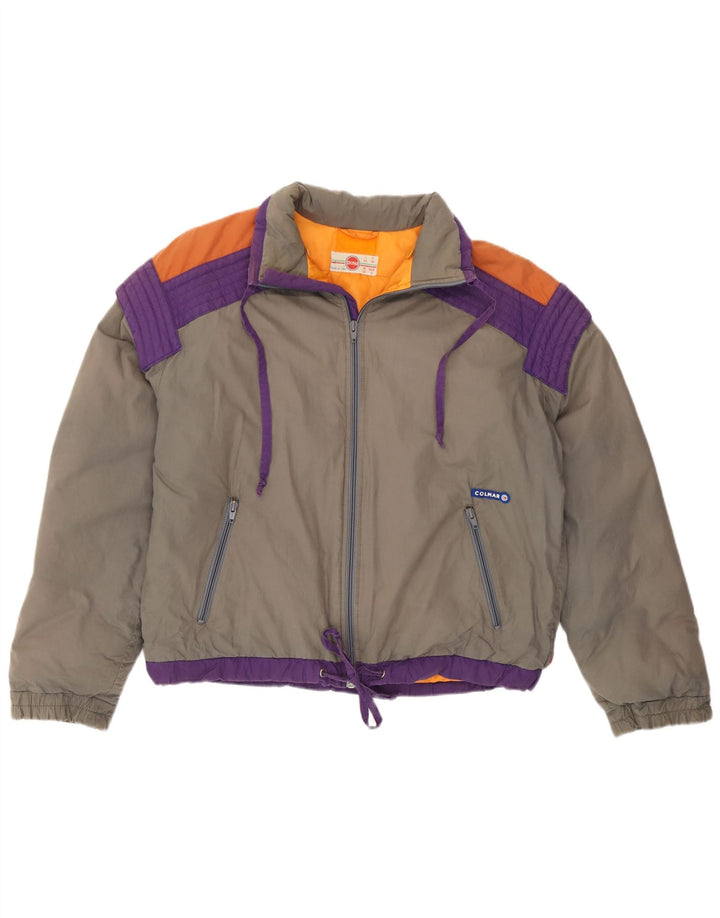 Jachetă de schi Colmar pentru femei IT 44, gri mediu, bumbac color bloc retro
