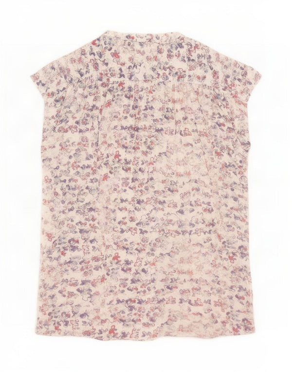 Bluză cămașă cu mânecă scurtă pentru femei Tommy Hilfiger US 6 Medium White Floral