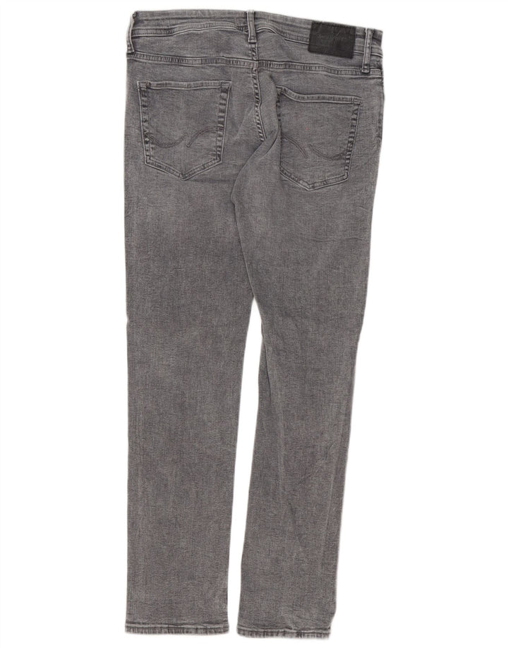 Blugi Jack & Jones GLENN Slim pentru bărbați W30 L30 bumbac gri