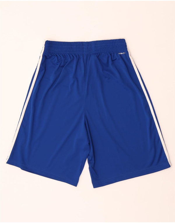 Pantaloni scurți sport pentru bărbați Adidas Climalite, poliester albastru mediu
