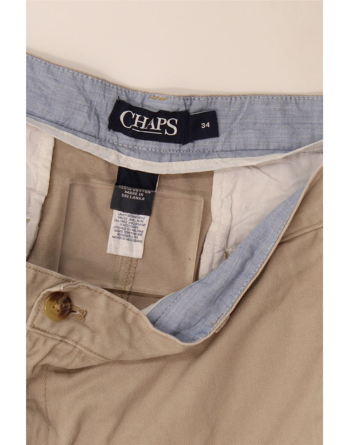 Pantaloni scurți chino pentru bărbați CHAPS W34 mare, bej, bumbac
