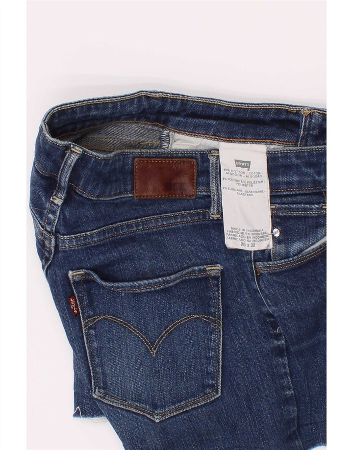 Pantaloni scurți din blugi pentru femei Levi's W25 XS Bumbac albastru