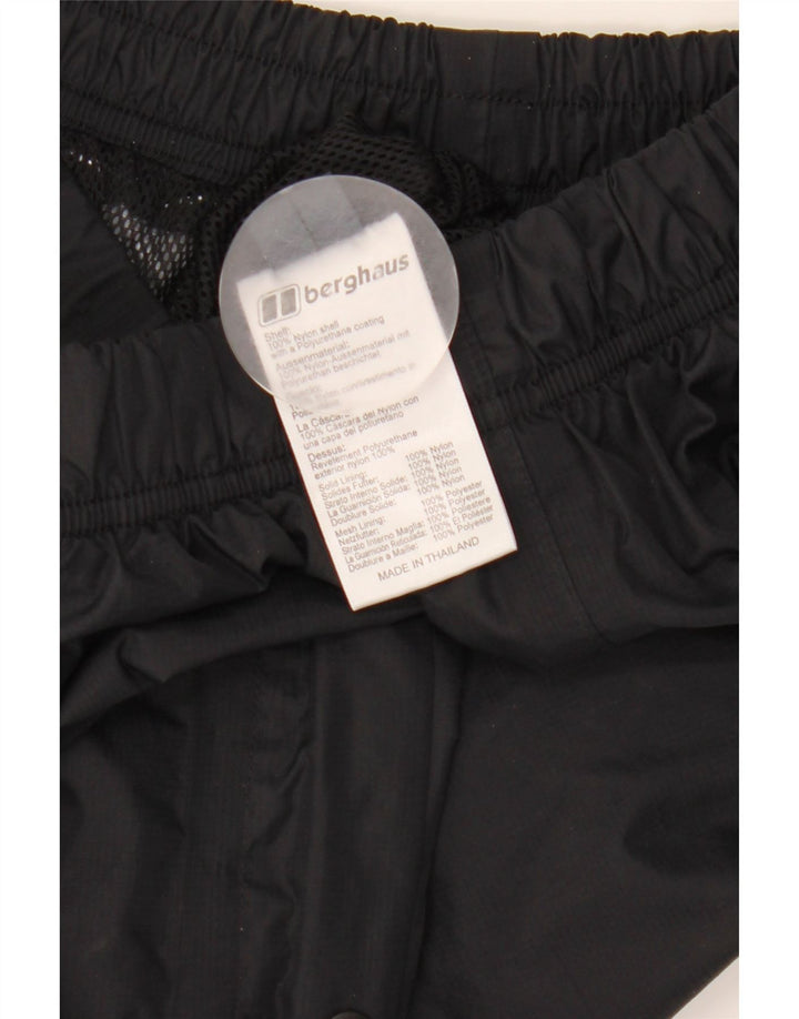 Pantaloni de trening BERGHAUS pentru femei UK 12 Medium Black Nylon
