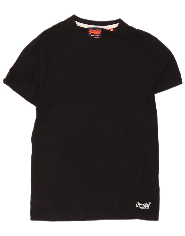 Tricou Superdry pentru bărbați Top mediu negru bumbac